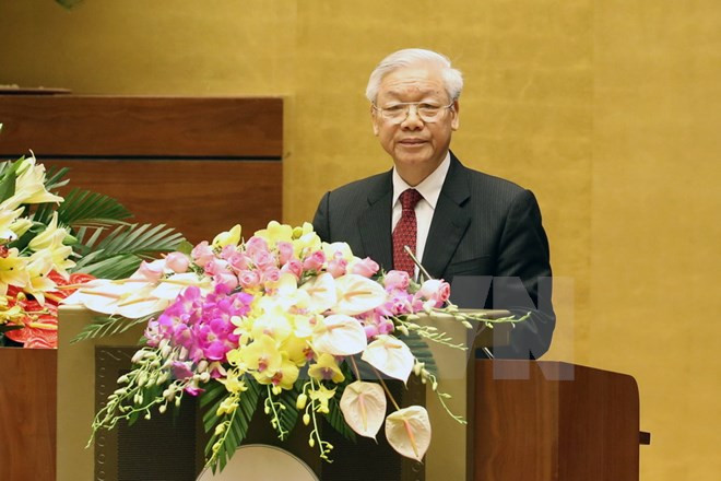 越南国会首次普选70周年纪念典礼在河内隆重举行 ảnh 3 越南国会首次普选70周年纪念典礼在河内隆重举行 ảnh 3