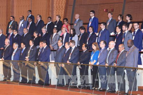 越南国会首次普选70周年纪念典礼在河内隆重举行 ảnh 2 越南国会首次普选70周年纪念典礼在河内隆重举行 ảnh 2