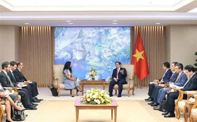 政府总理范明政会见国际货币基金组织代表团 ảnh 2 政府总理范明政会见国际货币基金组织代表团 ảnh 2