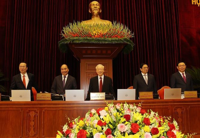 越共第十三届中央委员会第六次全体会议在河内隆重开幕 ảnh 2 越共第十三届中央委员会第六次全体会议在河内隆重开幕 ảnh 2