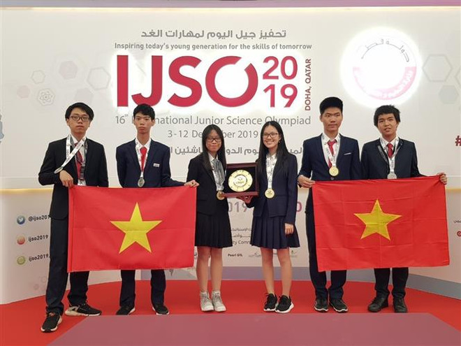 越南学生代表团在2019年IJSO竞赛中荣获3枚金牌和3枚银牌 ảnh 1 越南学生代表团在2019年IJSO竞赛中荣获3枚金牌和3枚银牌 ảnh 1