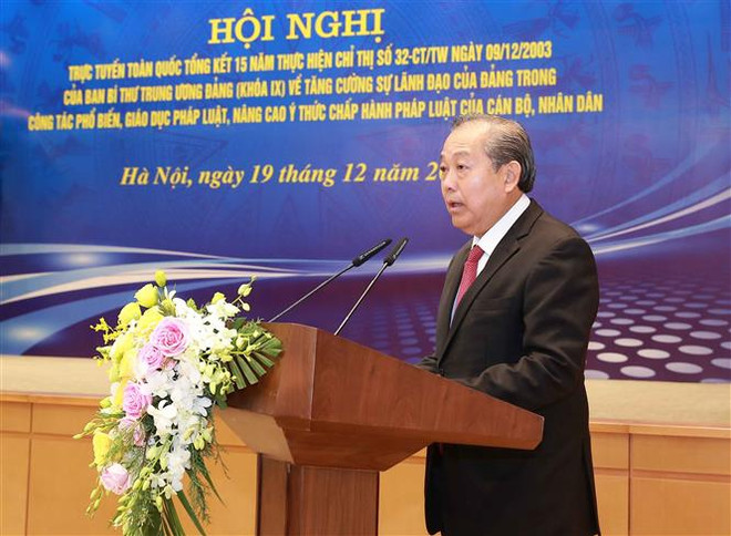 政府副总理张和平：革新法律宣传普及教育工作 ảnh 2