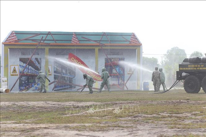 越南-柬埔寨陆地边界地区搜救演习成功举行 ảnh 1 越南-柬埔寨陆地边界地区搜救演习成功举行 ảnh 1