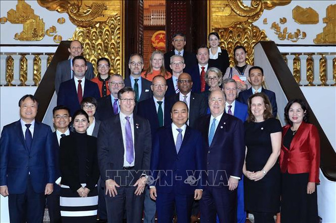 阮春福总理会见美国-东盟商务理事会主席 ảnh 1 阮春福总理会见美国-东盟商务理事会主席 ảnh 1