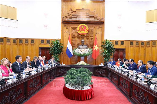 越南政府总理阮春福与荷兰首相马克·吕特举行会谈 ảnh 2
