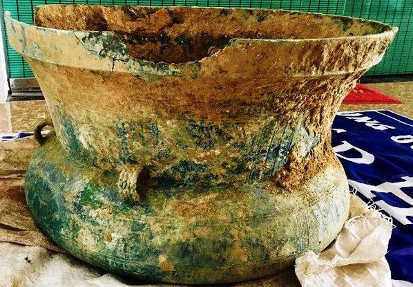 越南老街省发现一面古铜鼓 ảnh 1 越南老街省发现一面古铜鼓 ảnh 1