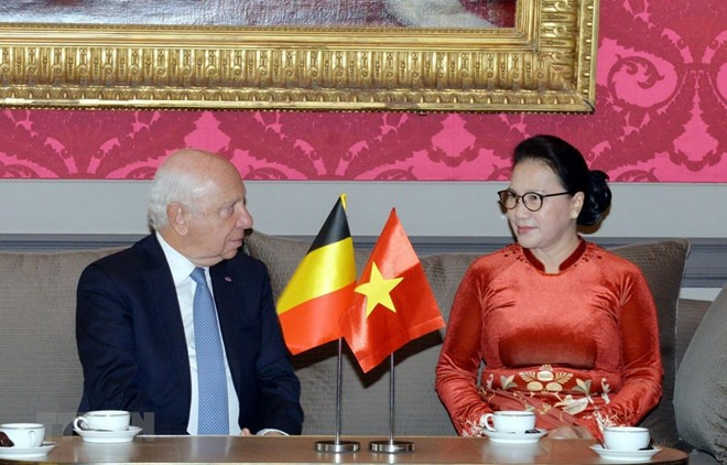 越南国会主席会见比利时联邦参议长布罗奇 ảnh 1  越南国会主席会见比利时联邦参议长布罗奇 ảnh 1