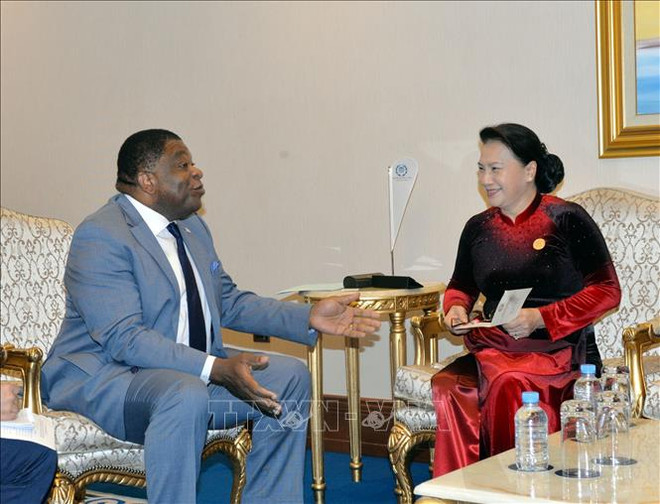 越南国会主席阮氏金银会见各国议会联盟秘书长马丁•纯贡 ảnh 1 越南国会主席阮氏金银会见各国议会联盟秘书长马丁•纯贡 ảnh 1