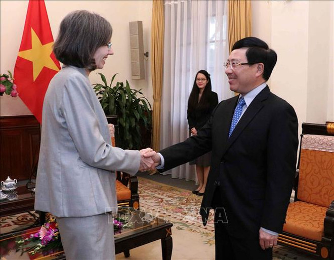 越南政府副总理兼外交部长范平明会见加拿大驻越特命全权大使 ảnh 1