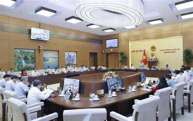 国会主席王廷惠主持国会常务委员会第25次会议开幕式 ảnh 2 国会主席王廷惠主持国会常务委员会第25次会议开幕式 ảnh 2