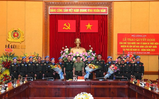 越南公安部继续派遣人员参加联合国维和任务 ảnh 2