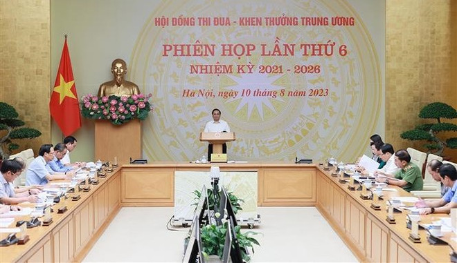 越南政府总理范明政主持召开中央竞赛奖励委员会会议 ảnh 1 越南政府总理范明政主持召开中央竞赛奖励委员会会议 ảnh 1