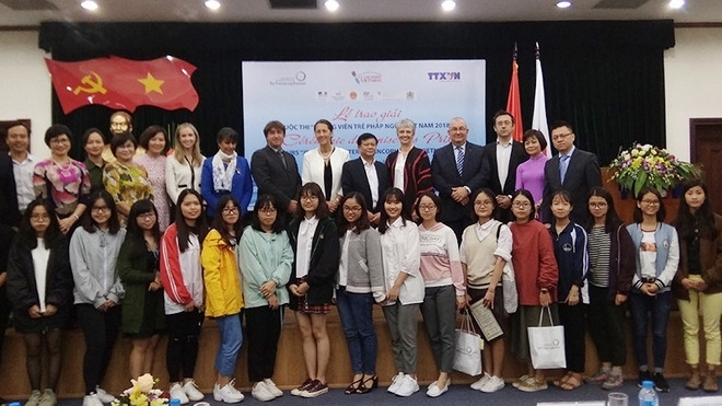 2018年越南法语青年记者竞赛颁奖仪式在河内举行 ảnh 1 2018年越南法语青年记者竞赛颁奖仪式在河内举行 ảnh 1