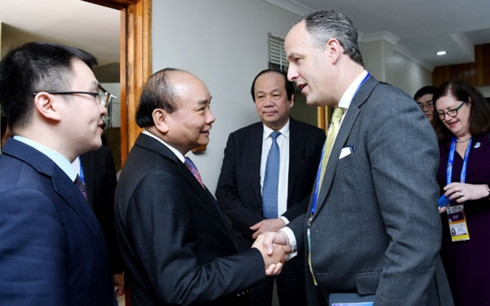 阮春福总理会见美国企业代表团 ảnh 1 阮春福总理会见美国企业代表团 ảnh 1