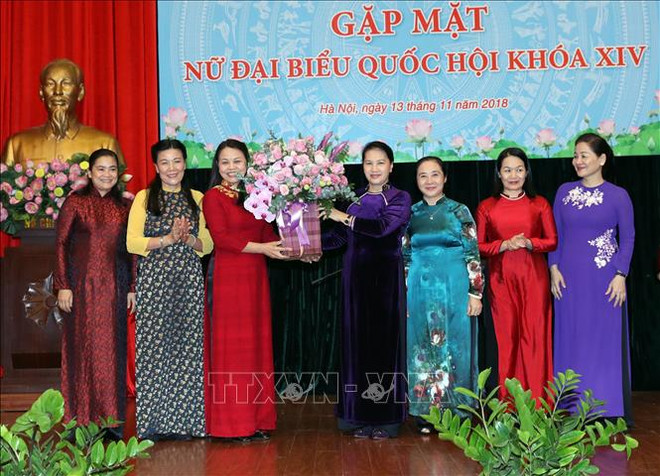 国会主席阮氏金银会见第十四届国会女代表 ảnh 1 国会主席阮氏金银会见第十四届国会女代表 ảnh 1