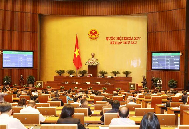越南第十四届国会第六次会议进入第四周 将表决通过三个决议和一部法律 ảnh 1 越南第十四届国会第六次会议进入第四周 将表决通过三个决议和一部法律 ảnh 1