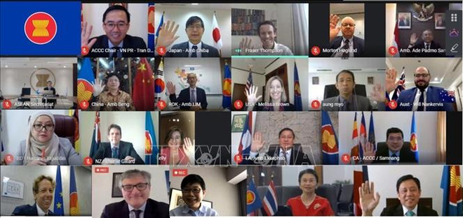 ASEAN 2020:东盟互联互通协调委员会与各合作伙伴进行磋商 ảnh 1 ASEAN 2020:东盟互联互通协调委员会与各合作伙伴进行磋商 ảnh 1