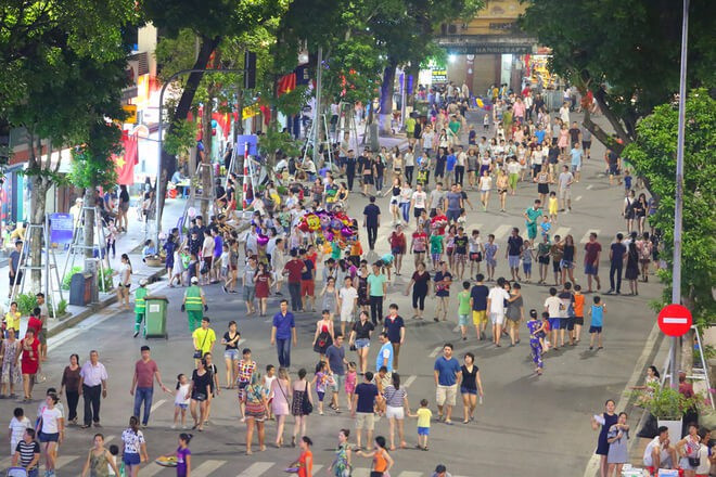 从8月21日起河内市还剑湖周边步行空间暂时关闭 ảnh 1 从8月21日起河内市还剑湖周边步行空间暂时关闭 ảnh 1