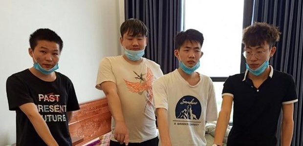 广宁省逮捕一群非法入境越南的中国通缉犯 ảnh 1 广宁省逮捕一群非法入境越南的中国通缉犯 ảnh 1