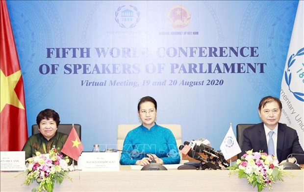 第五次世界议长大会通过有关发挥议会领导力,强化多边主义的宣言 ảnh 1 第五次世界议长大会通过有关发挥议会领导力,强化多边主义的宣言 ảnh 1