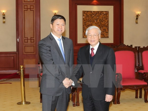 越共中央总书记阮富仲会见中共中央总书记特使宋涛 ảnh 2 越共中央总书记阮富仲会见中共中央总书记特使宋涛 ảnh 2