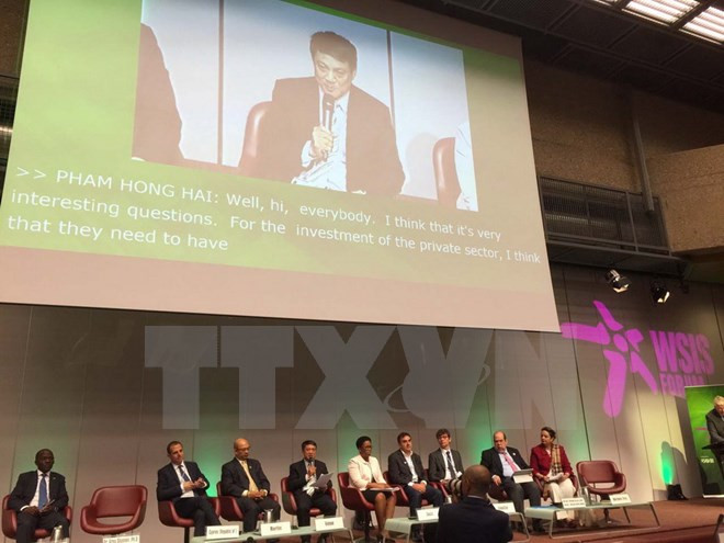 越南代表团出席2016年信息社会世界峰会论坛 ảnh 1 越南代表团出席2016年信息社会世界峰会论坛 ảnh 1