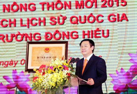 越南政府副总理王庭惠:建设新农村已经成为强大而广泛的运动 ảnh 1 越南政府副总理王庭惠:建设新农村已经成为强大而广泛的运动 ảnh 1