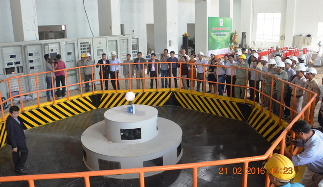 设在林同、得乐两省的克溶奴三号水电厂一号机组成功实现发电 ảnh 1