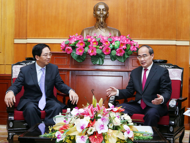 越南祖国阵线中央会员会主席会见中国驻越大使 ảnh 1 越南祖国阵线中央会员会主席会见中国驻越大使 ảnh 1