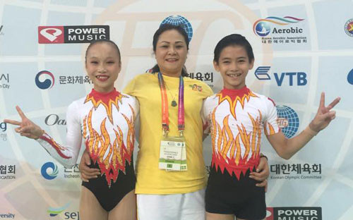 2016年世界健美操锦标赛:越南队夺得4枚金牌 ảnh 1 2016年世界健美操锦标赛:越南队夺得4枚金牌 ảnh 1