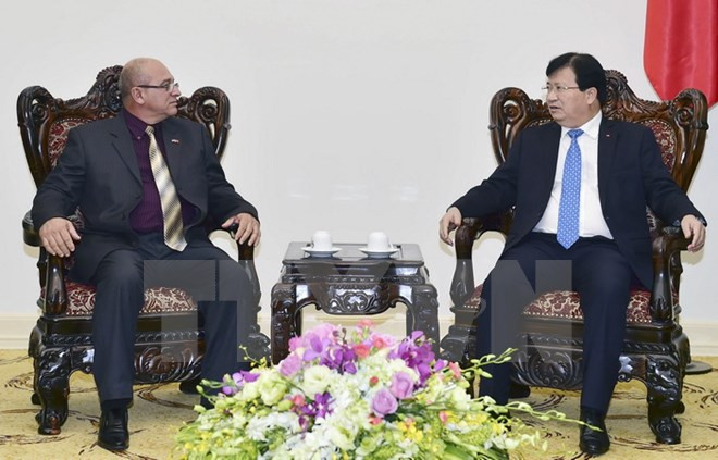 越南政府副总理郑庭勇会见古巴建设部部长雷内·梅萨 ảnh 1 越南政府副总理郑庭勇会见古巴建设部部长雷内·梅萨 ảnh 1