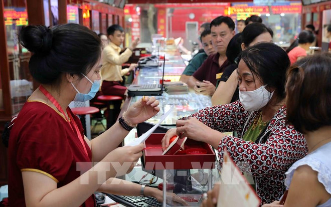 3月3日上午越南国内一两黄金卖出价上涨10万越盾 ảnh 1