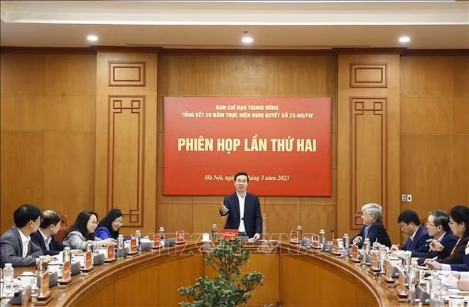 国家主席武文赏主持召开关于发挥全民族大团结力量的决议实施20年总结指导委员会会议 ảnh 1
