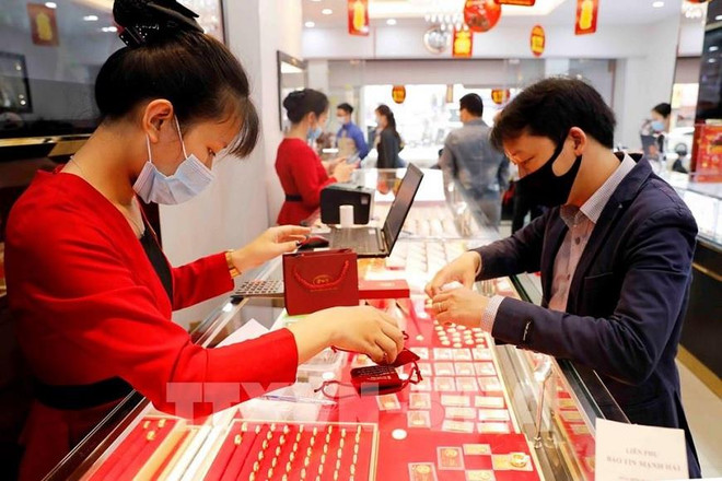 3月2日上午越南国内一两黄金卖出价涨跌互现 ảnh 1