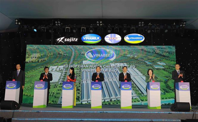 投资总额为3万亿越盾的Vina Beef Tam Dao农场和牛肉加工综合体项目开工 ảnh 1 投资总额为3万亿越盾的Vina Beef Tam Dao农场和牛肉加工综合体项目开工 ảnh 1