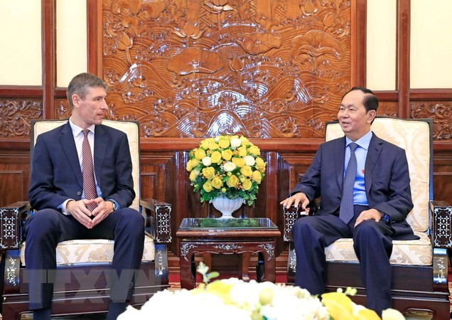 国家主席陈大光:越南重视加强越英战略伙伴关系 ảnh 2 国家主席陈大光:越南重视加强越英战略伙伴关系 ảnh 2