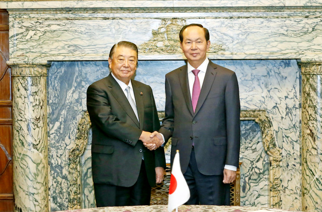 越南国家主席陈大光会见日本众议院议长大岛理森 ảnh 1 越南国家主席陈大光会见日本众议院议长大岛理森 ảnh 1