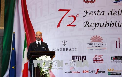 意大利共和国建国72周年纪念活动在胡志明市举行 ảnh 1 意大利共和国建国72周年纪念活动在胡志明市举行 ảnh 1