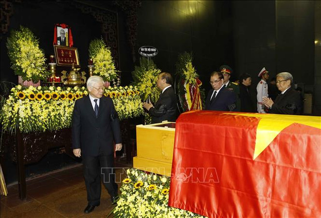 阮德平同志追悼会在河内国家殡仪馆隆重举行 ảnh 3