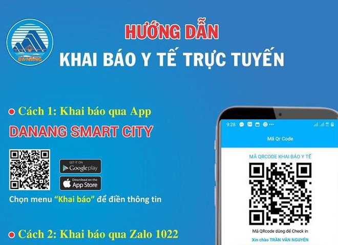 岘港市:患新冠游客将在线申报、登记和获取结果 ảnh 1 岘港市:患新冠游客将在线申报、登记和获取结果 ảnh 1