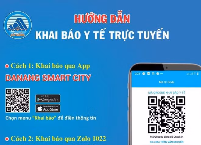 岘港市:患新冠游客将在线申报、登记和获取结果 ảnh 1 岘港市:患新冠游客将在线申报、登记和获取结果 ảnh 1