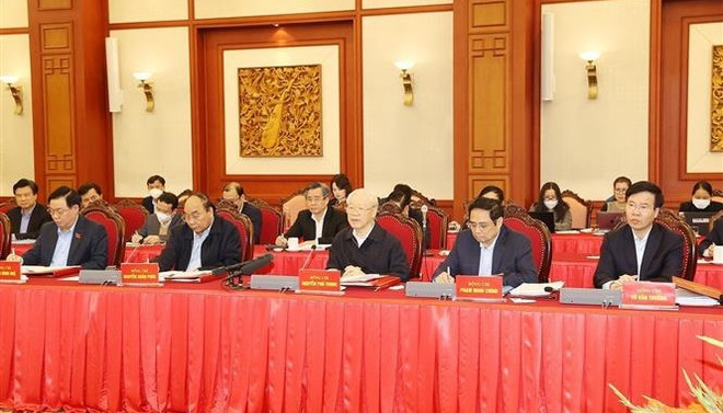 越共中央政治局就关于2011-2020年阶段首都河内发展的决议进行讨论 ảnh 2 越共中央政治局就关于2011-2020年阶段首都河内发展的决议进行讨论 ảnh 2