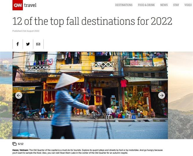 秋天的河内被CNN誉为世界上最浪漫的旅游目的地 ảnh 1 秋天的河内被CNN誉为世界上最浪漫的旅游目的地 ảnh 1