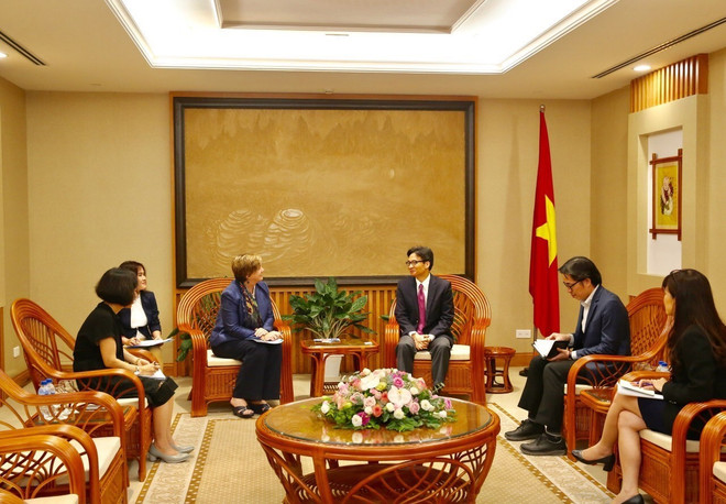 越南政府副总理武德儋会见联合国儿童基金会驻越首席代表 ảnh 2 越南政府副总理武德儋会见联合国儿童基金会驻越首席代表 ảnh 2