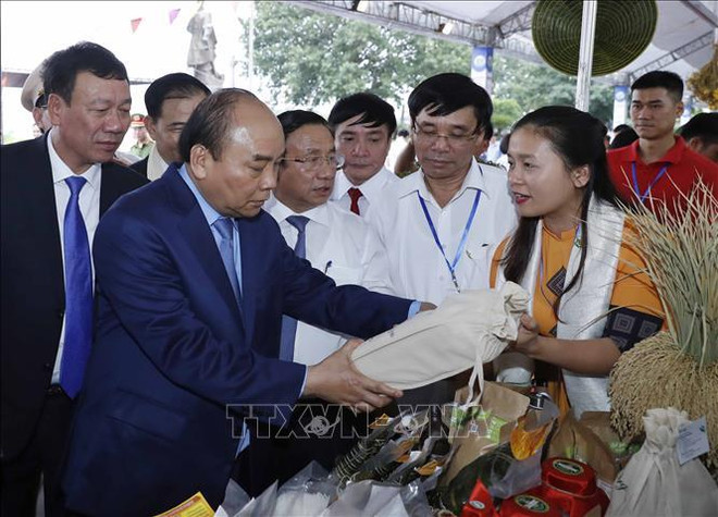 阮春福总理出席新农村建设10年成就展开幕式 ảnh 1 阮春福总理出席新农村建设10年成就展开幕式 ảnh 1