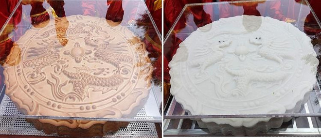 一对超大的中秋月饼破越南纪录 ảnh 1 一对超大的中秋月饼破越南纪录 ảnh 1