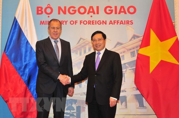 越俄两国外长举行会谈 ảnh 1 越俄两国外长举行会谈 ảnh 1