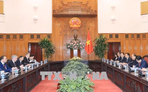 政府总理阮春福会见白俄罗斯副总理谢马什科 ảnh 1 政府总理阮春福会见白俄罗斯副总理谢马什科 ảnh 1