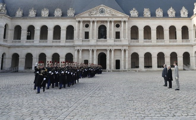 越共中央总书记阮富仲会见法国国民议会议长德鲁吉 ảnh 1 越共中央总书记阮富仲会见法国国民议会议长德鲁吉 ảnh 1