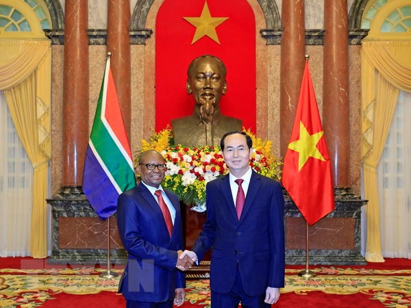 陈大光接受南非和埃及新任驻越大使递交国书 ảnh 1 陈大光接受南非和埃及新任驻越大使递交国书 ảnh 1